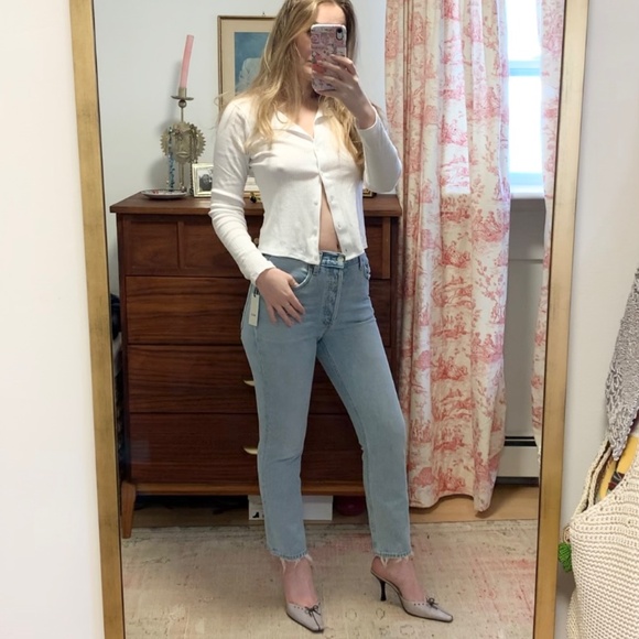 Agolde Riley Jeans NWT - Picture 3 of 10